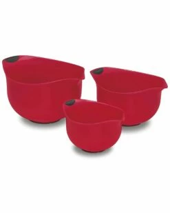 Cuisinart Red Mixing Bowls (Set Of 3) Home Kitchen Tools & Gadgets