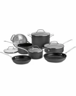 Cuisinart 11PC Hard-Anodized Aluminum Cookware Set Home