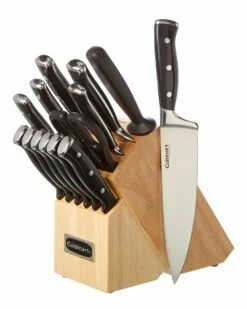 Cuisinart 15Pc Black T/R Cutlery Block Set Home Flatware & Cutlery