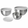 Cuisinart 6PC Stainless Steel Mixing Bowls Set With Lids Home Kitchen Tools & Gadgets