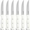 Cuisinart White Triple Rivet 6pc Steak Knife Set Home Flatware & Cutlery
