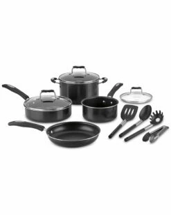 Cuisinart Black 11PC Non-Stick Aluminum Cookware Set Home
