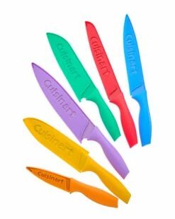 Cuisinart 12Pc Nonstick Color Knife Set With Blade Guards Home Flatware & Cutlery