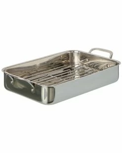 Cuisinart 14In Lasagna Pan With Stainless Roasting Rack Home Cookware
