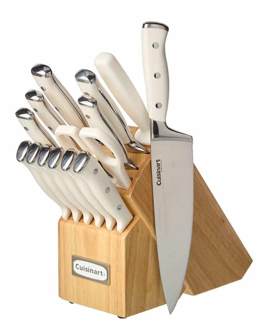 Cuisinart Triple Rivet 15PC Cutlery Set With Block Home Flatware & Cutlery
