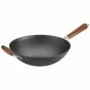 Cuisinart 14in Pre-Seasoned Wok With Helper Handle Home Cookware