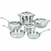 Cuisinart French Classic Tri-Ply Stainless Steel 10PC Cookware Set Home