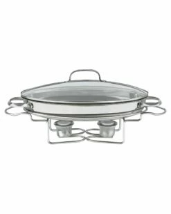 Cuisinart 13.5in( 2.5 Qt.) Stainless Oval Buffet Server Home Serveware