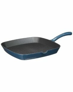 Cuisinart Blue 9.25in Square Grill Pan Home Cookware