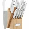 Cuisinart Colorpro Collection 12PC Stainless Steel Cutlery Block Set Home Flatware & Cutlery