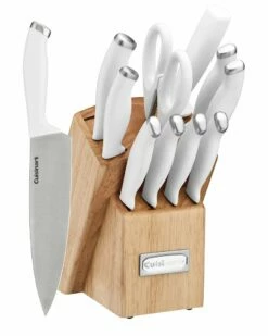 Cuisinart Colorpro Collection 12PC Stainless Steel Cutlery Block Set Home Flatware & Cutlery