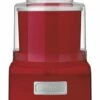 Cuisinart Red Automatic Frozen Yogurt, Ice Cream & Sorbet Maker Home Kitchen Appliances