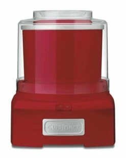Cuisinart Red Automatic Frozen Yogurt, Ice Cream & Sorbet Maker Home Kitchen Appliances