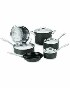 Cuisinart Gourmet Hard Anodized 10PC Cookware Set Home