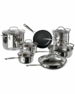 Cuisinart 14PC Stainless Steel Cookware Set Home