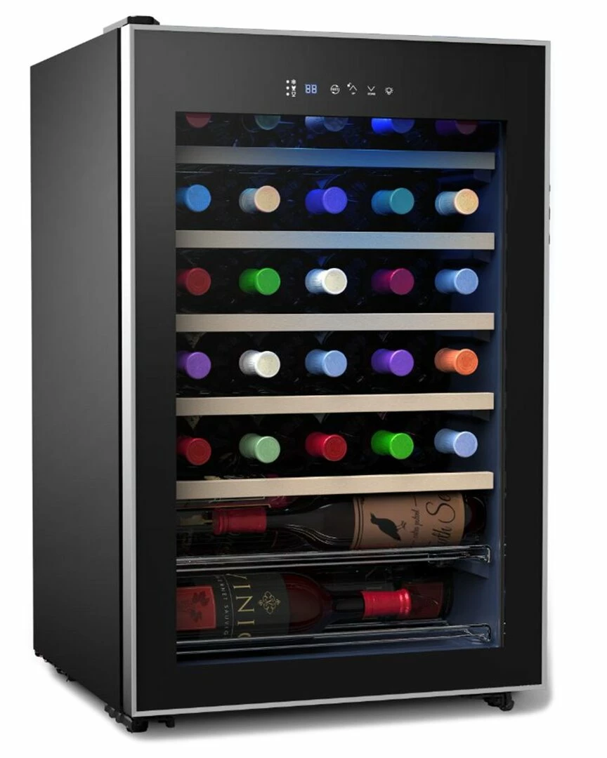 Cuisinart 30 Bottle Private Reserve Wine Cellar With Compres Home Kitchen Appliances