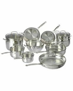Cuisinart 17PC Stainless Steel Cookware Set Home